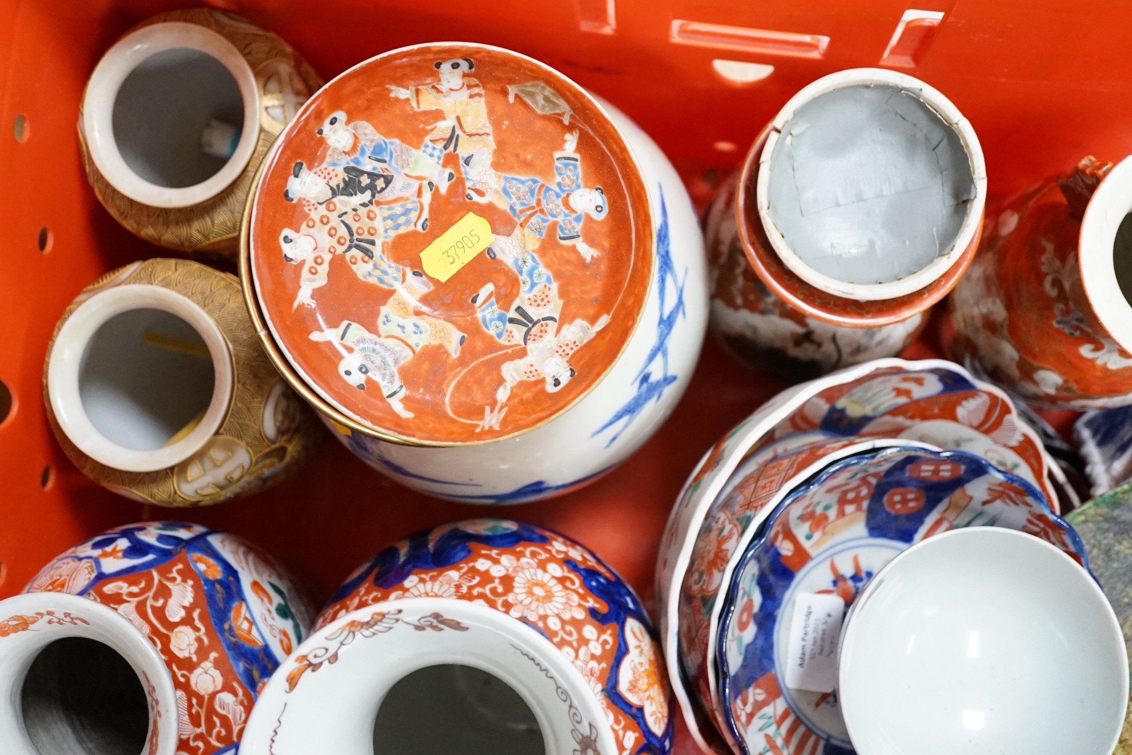 A group of Japanese and Chinese ceramics